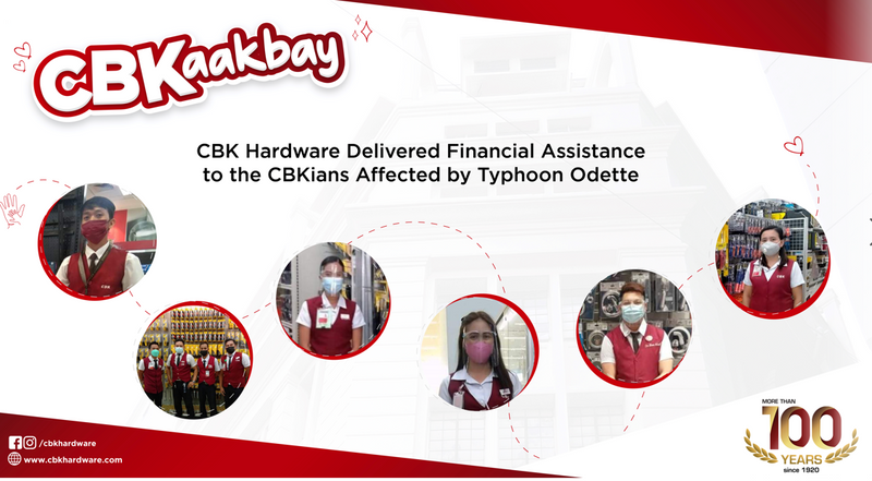 CBK Hardware Mobilized Financial Assistance to the CBKians Affected by Typhoon Odette